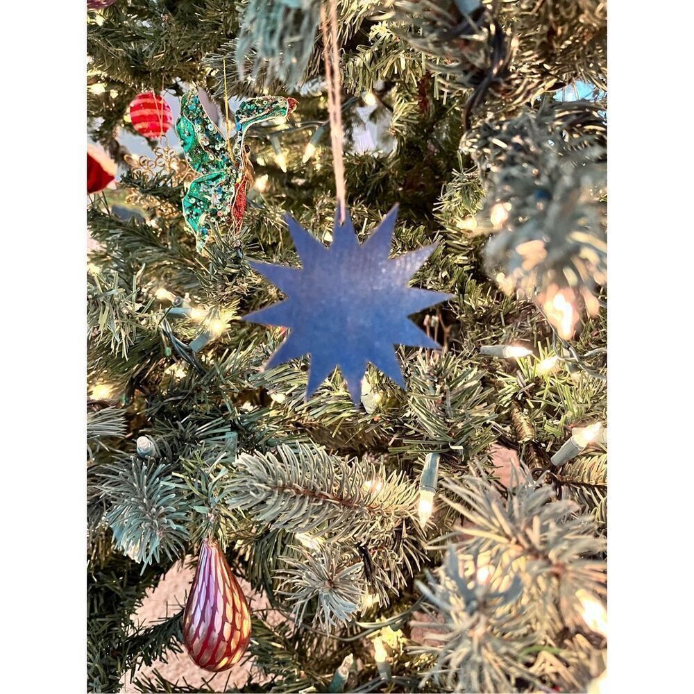 NEW ROOST (6) Multicolor Laser Cut Wood Ornaments Set